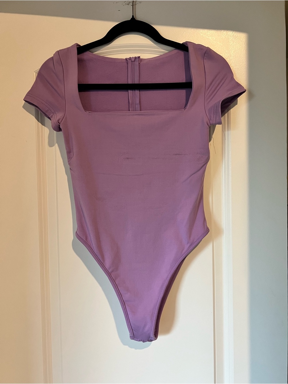Lilac Square-Neck women’s One-Piece Bodysuit